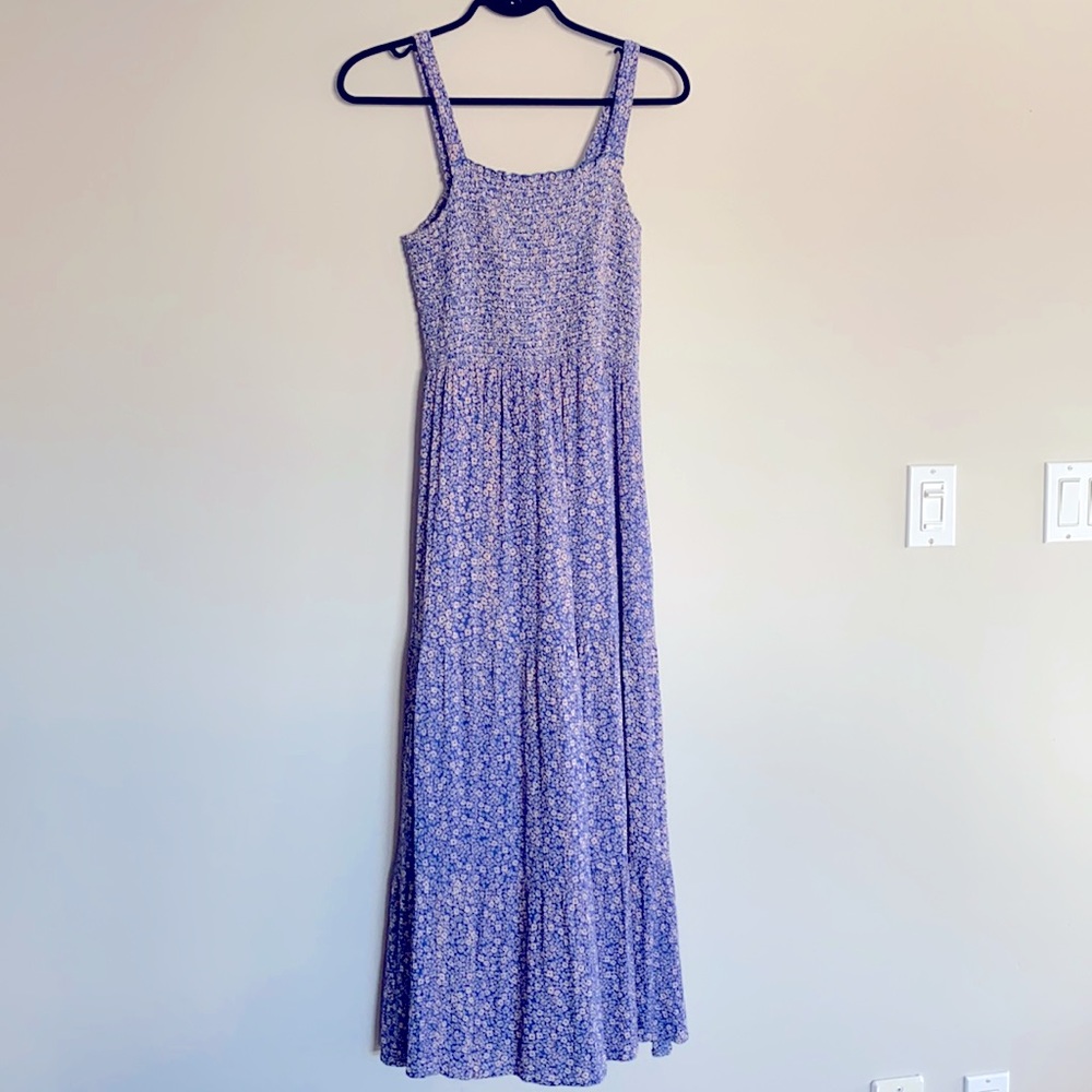 🌸Black Tape Maxi Dress Medium Blue🌸